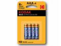 4x Bateria KODAK Super ALKALINE R03 R3 AAA 1,5V