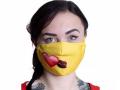 Maska Maseczka Emoji Serce POCAŁUNEK Bawełna 3D / 2 Warstwy / Wielorazowa